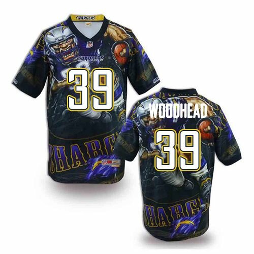 Elite Nike Men's Danny Woodhead Navy Blue Jersey: NFL #39 San Diego Chargers Fanatical Version