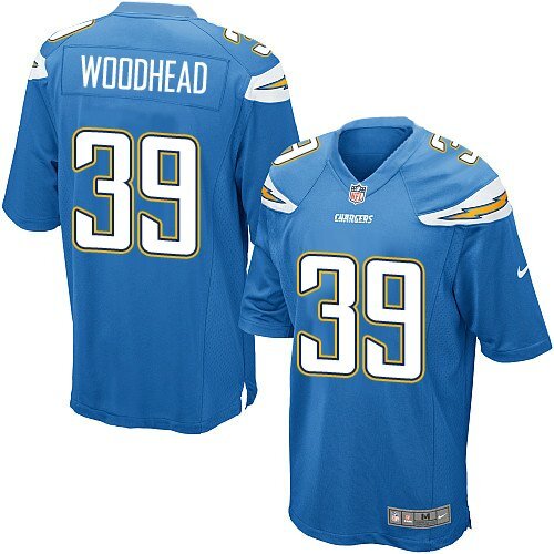 Game Nike Men's Danny Woodhead Electric Blue Alternate Jersey: NFL #39 San Diego Chargers