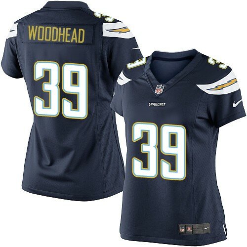 Elite Nike Women's Danny Woodhead Navy Blue Home Jersey: NFL #39 San Diego Chargers