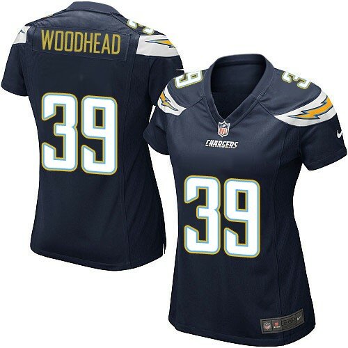 Game Nike Women's Danny Woodhead Navy Blue Home Jersey: NFL #39 San Diego Chargers