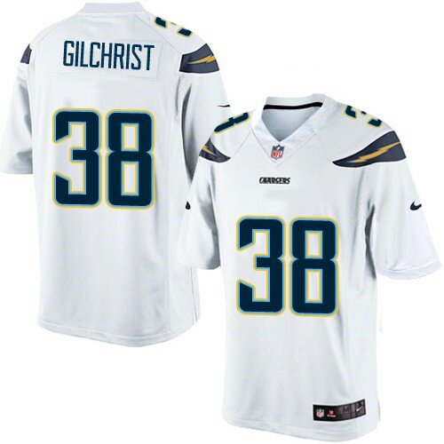 Elite Nike Youth Marcus Gilchrist White Road Jersey: NFL #38 San Diego Chargers