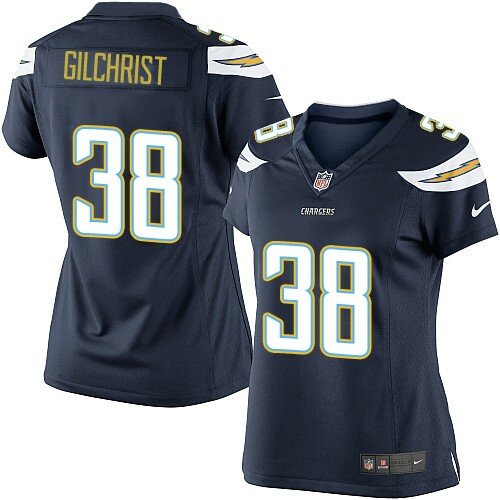 Limited Nike Women's Marcus Gilchrist Navy Blue Home Jersey: NFL #38 San Diego Chargers