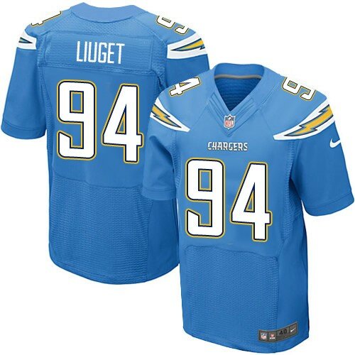 Elite Nike Men's Corey Liuget Electric Blue Alternate Jersey: NFL #94 San Diego Chargers