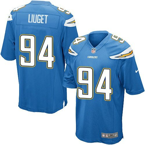 Game Nike Men's Corey Liuget Electric Blue Alternate Jersey: NFL #94 San Diego Chargers