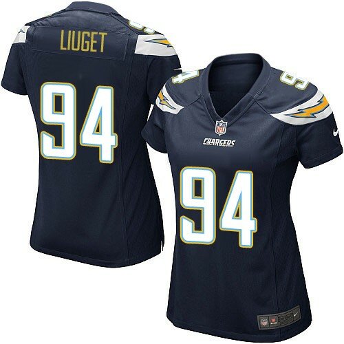 Game Nike Women's Corey Liuget Navy Blue Home Jersey: NFL #94 San Diego Chargers