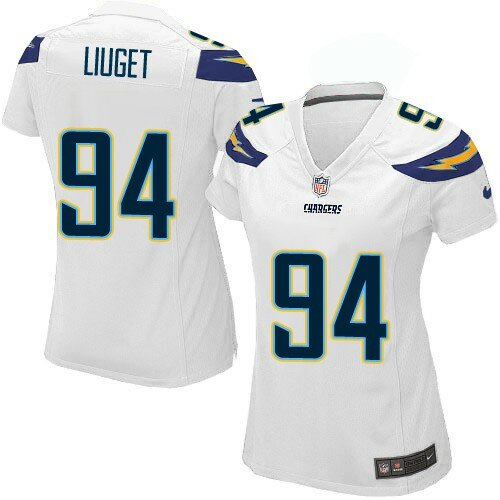 Elite Nike Women's Corey Liuget White Road Jersey: NFL #94 San Diego Chargers