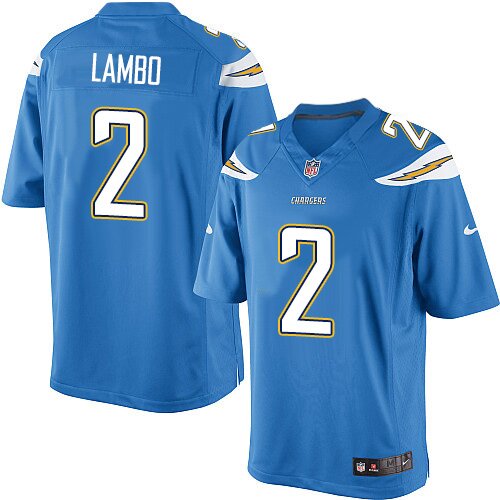 Limited Nike Men's Jeromey Clary Electric Blue Alternate Jersey: NFL #66 San Diego Chargers