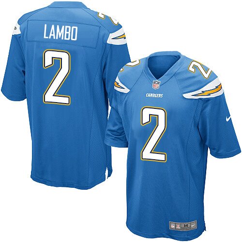 Game Nike Men's Jeromey Clary Electric Blue Alternate Jersey: NFL #66 San Diego Chargers