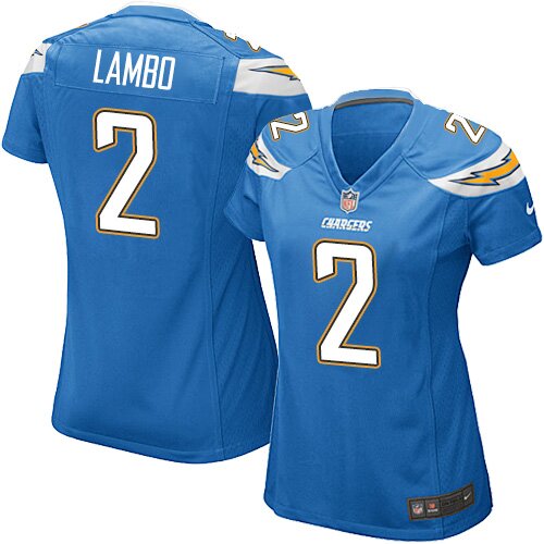 Game Nike Women's Jeromey Clary Electric Blue Alternate Jersey: NFL #66 San Diego Chargers